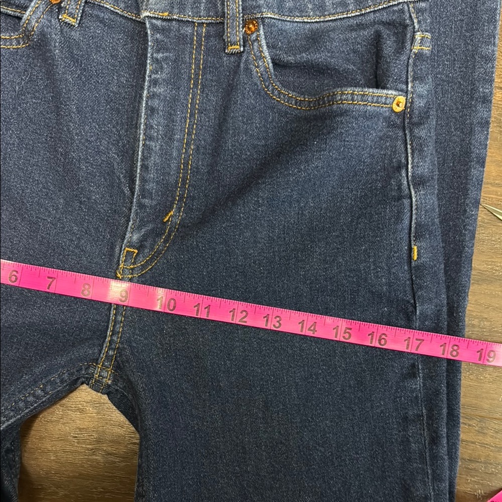 RE/DONE 70's Straight Dark Wash Denim Jeans - Picture 7 of 9